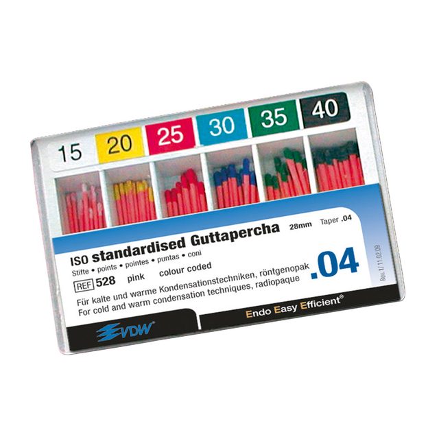 Guttapercha Stifte Taper.04 40, 60 Stück