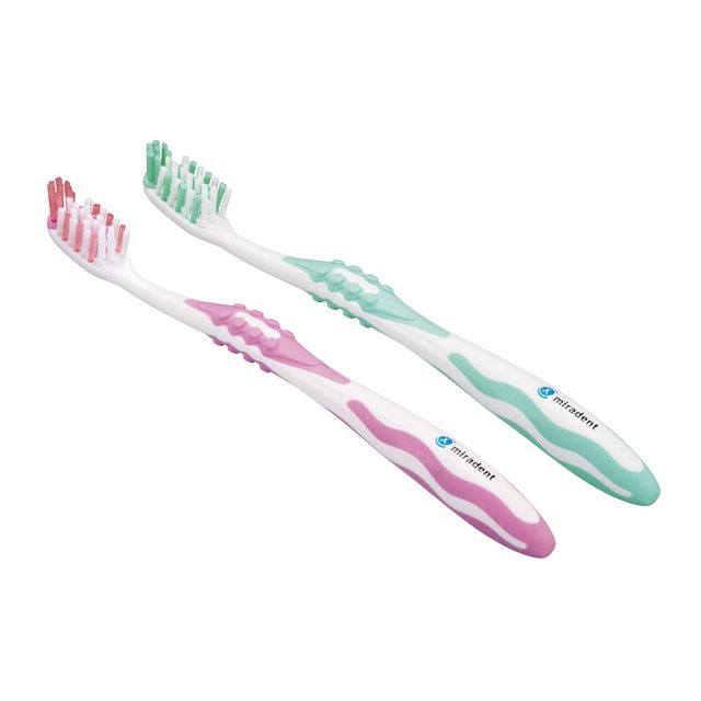 Carebrush Zahnbürste weiß/grün, Stück