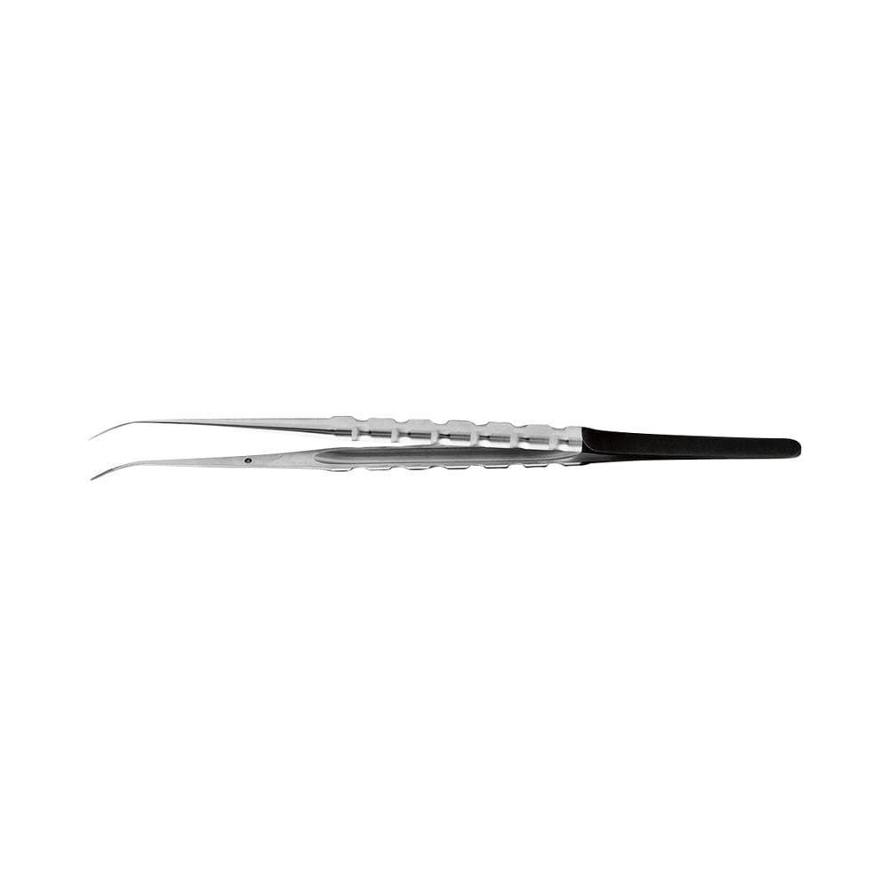 Pinzette Mikro 18cm gebogen S-L St