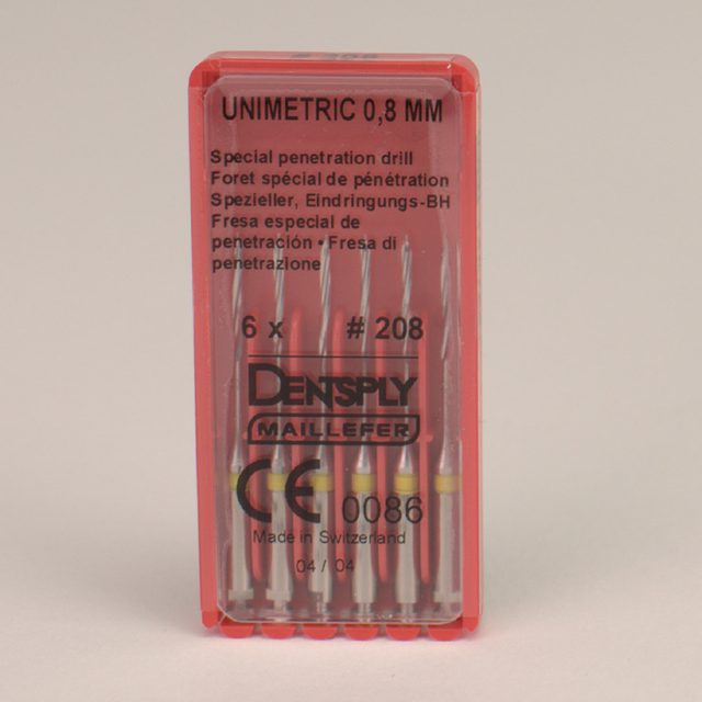 Unimetric Eindringungsbohrer 212/208, 6 Stück