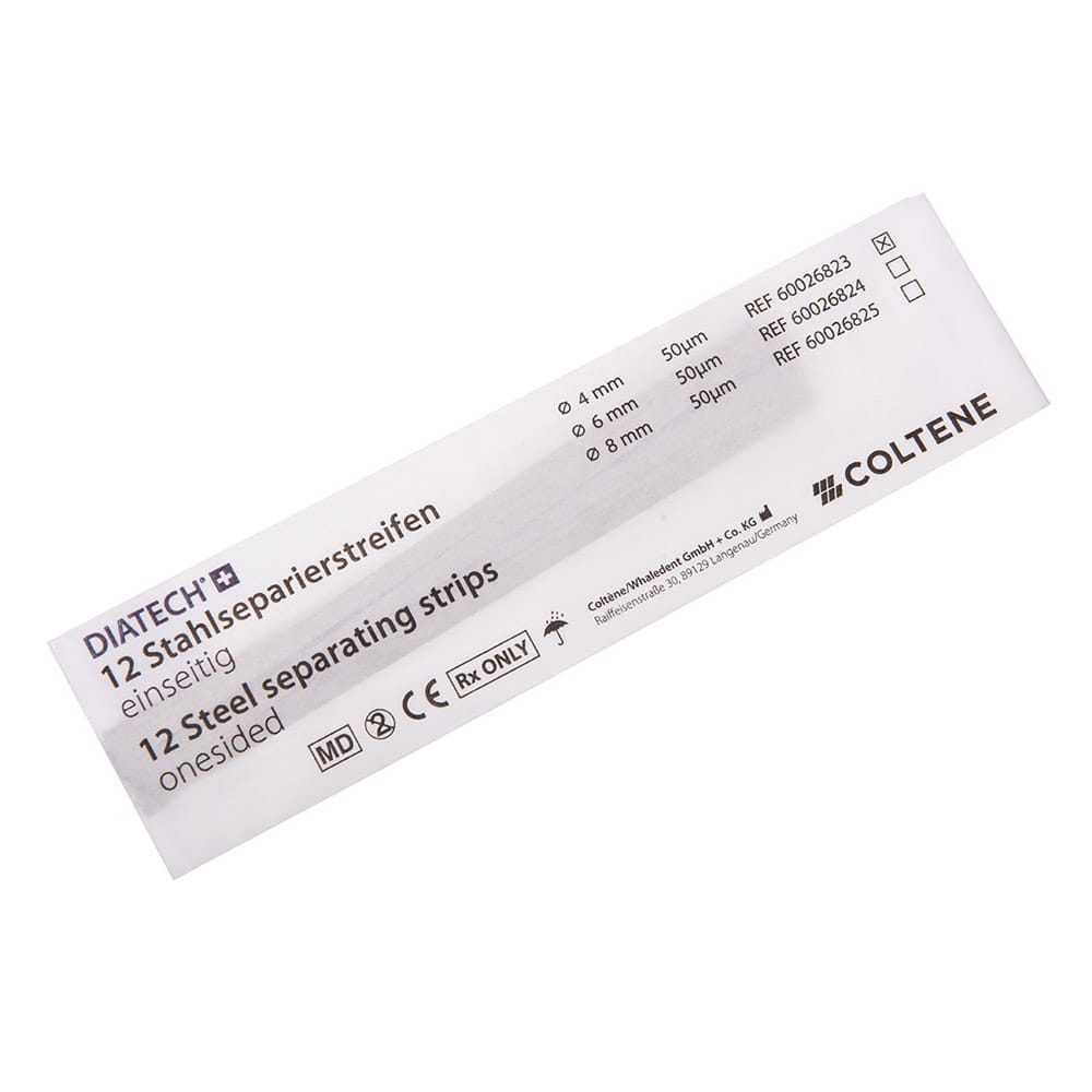 DIATECH Stahlstreifen medium einseitig 4 mm, 12 Stück