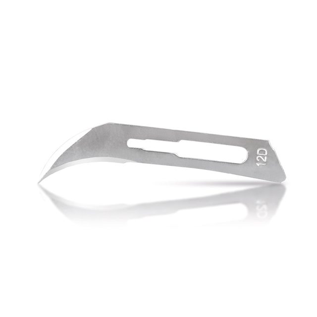 Skalpellklingen Carbon Steel 873B Figur 12D, 100 Stück