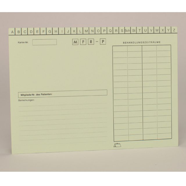 Karteikarten Adr. A5-grün 027 200St