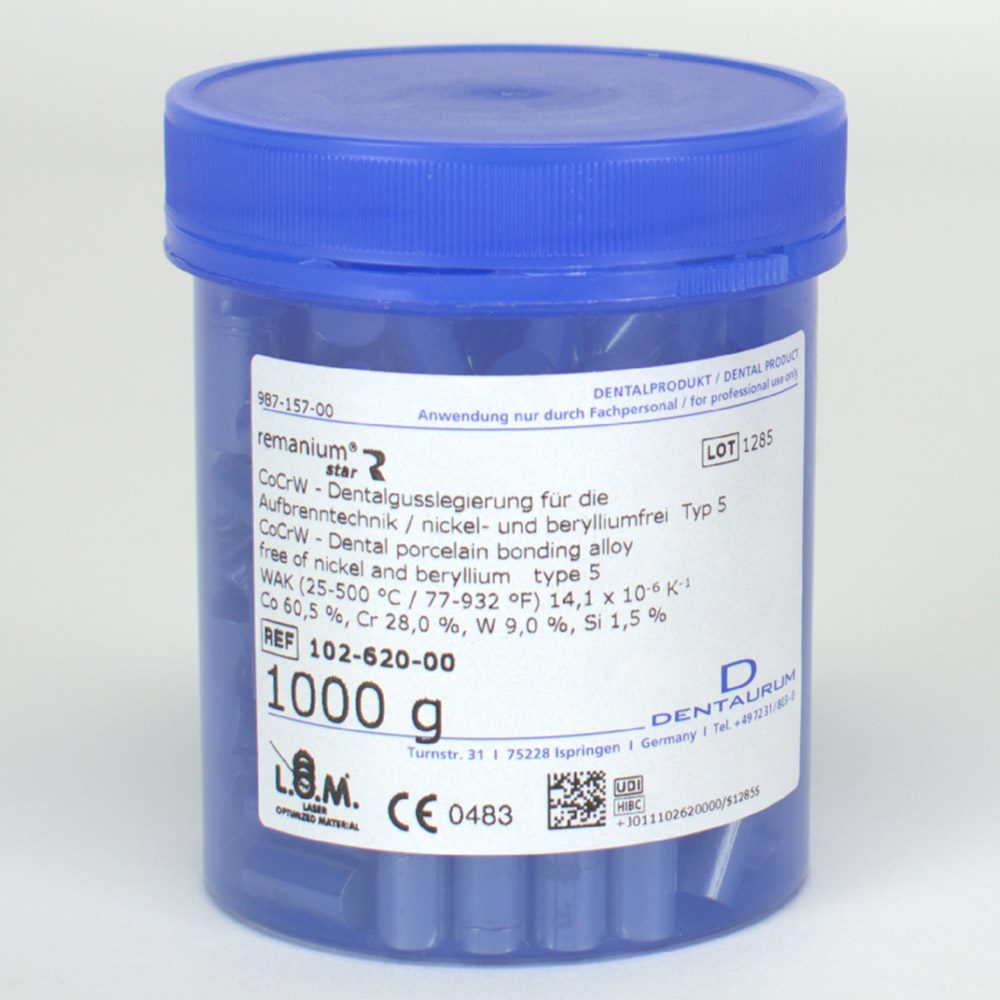 Remanium Star CoCr-Aufbrennleg. 1Kg