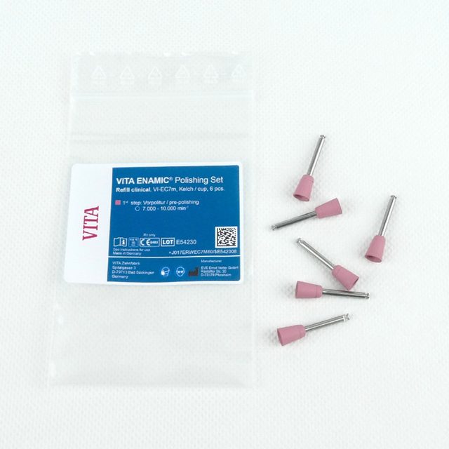 Polierinstrument Kelch EC7M pink, 6 Stück
