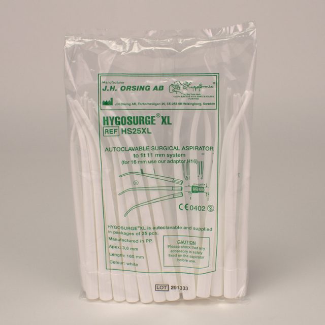 Hygosurge chirurgischer Sauger weiß 3,6 mm, 25 Stück