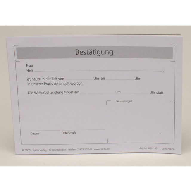 Anmeldung + Anamnese A4-111, 100 Stück