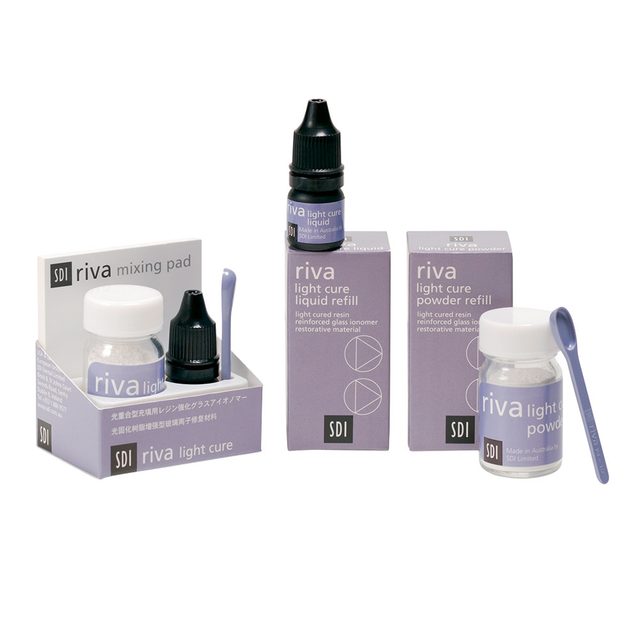 Riva light cure A3, Pulver + Liquid Kit