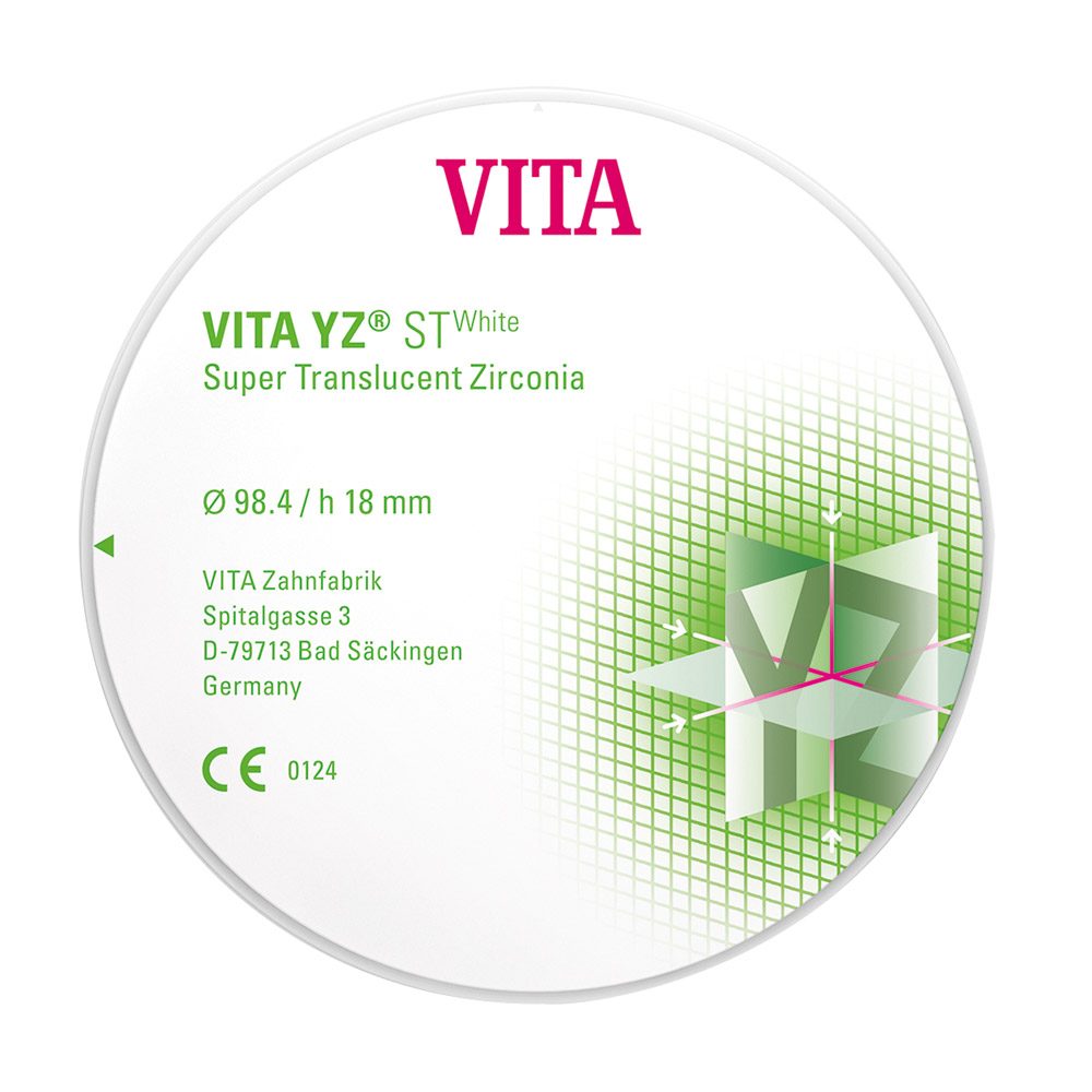 VITA YZ STWhite Disc weiss H 14mm 1St