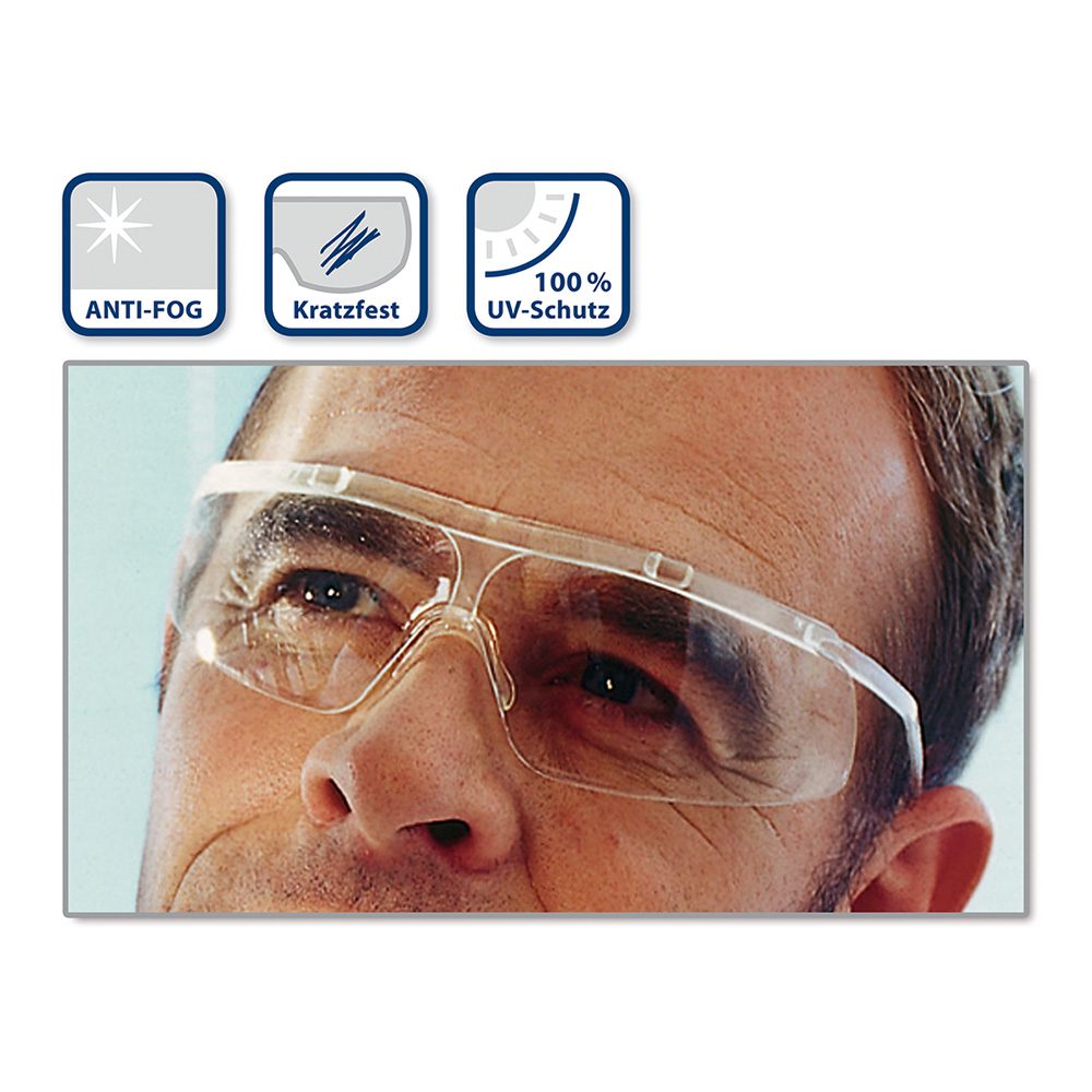 Schutzbrille iSpec SLF UV crystal/transparent, Stück