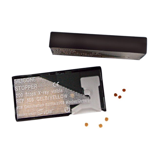 Silikon-Stopper-Spender gelb, 200 Stück