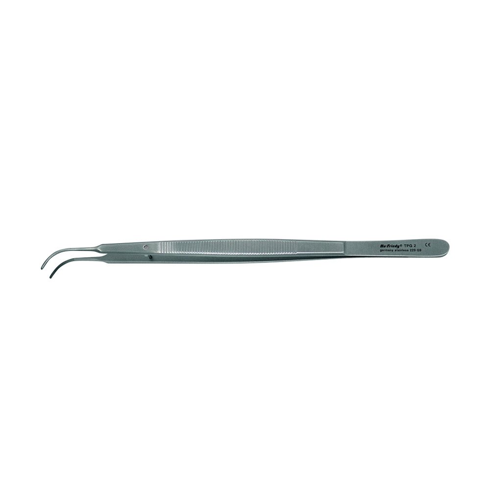 Pinzette Gerald 18cm anat. gebogen St