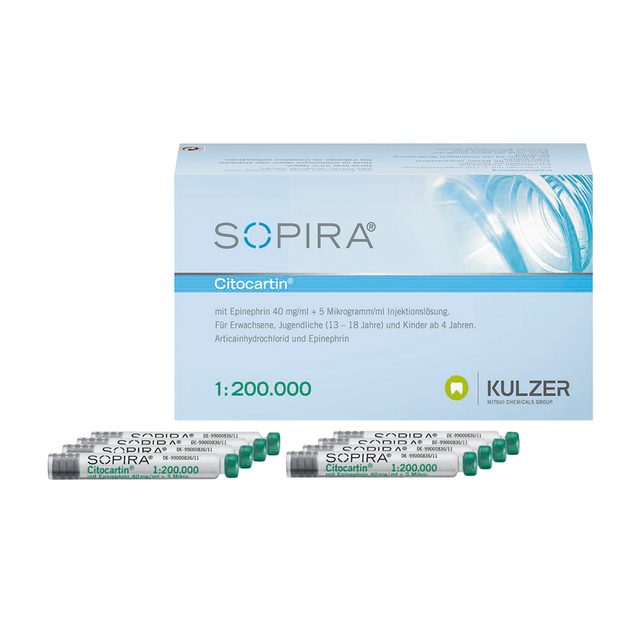 Sopira Citocartin 1:200000 Zylinderampullen, 50 Stück