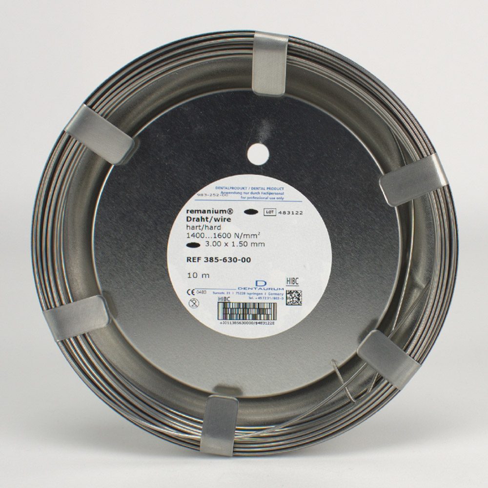 Remanium Draht hart 3,00x1,50mm Rl