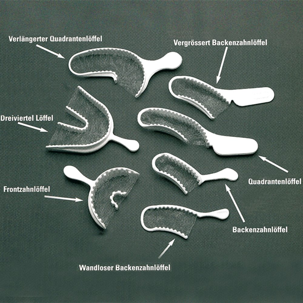 Triple Tray Abdrucklöffel Posterior, 48 Stück