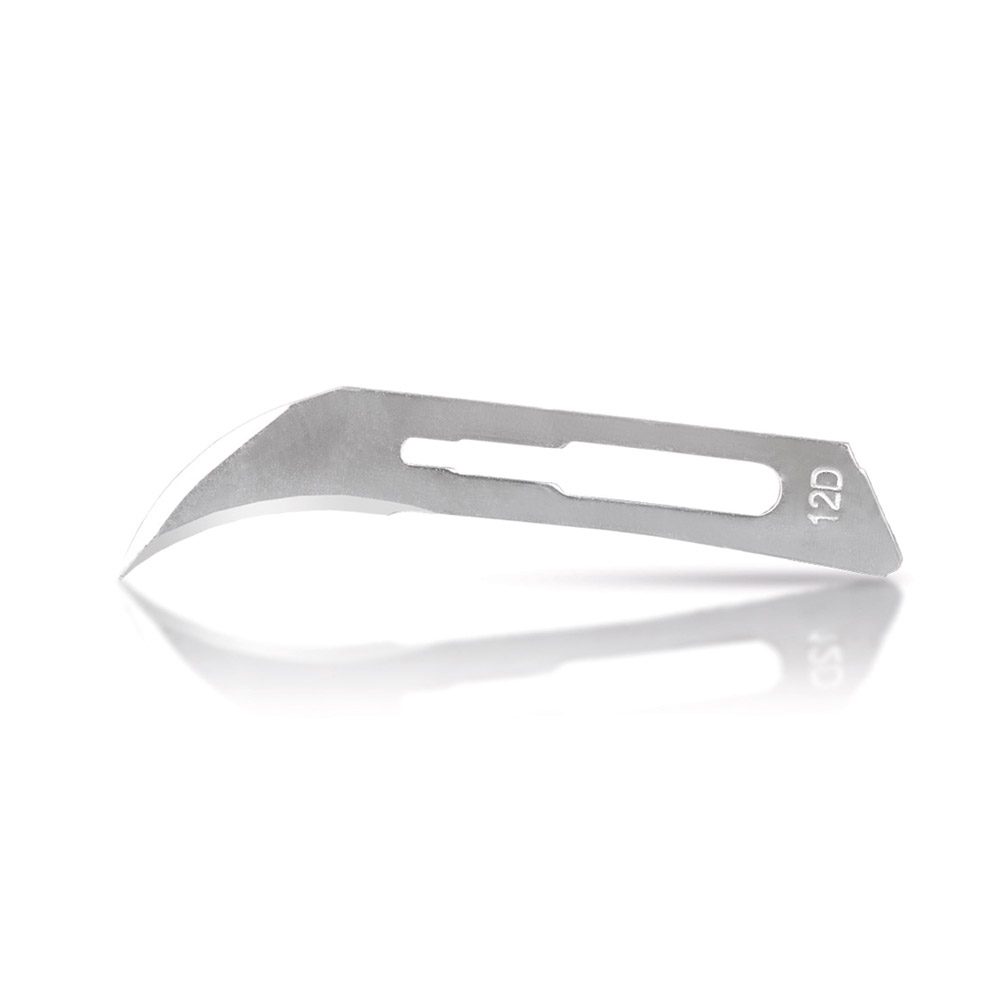 Skalpellklingen Carbon Steel 873B Figur 12D, 100 Stück