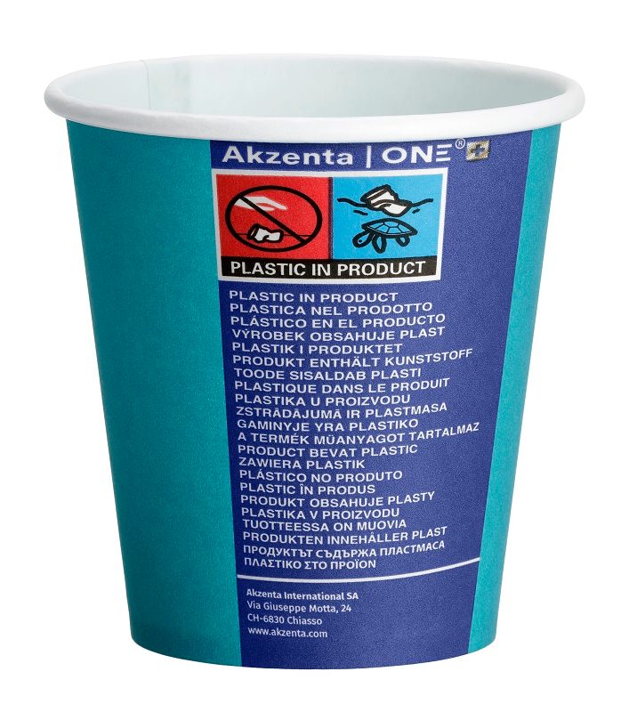Akzenta ONE Pappbecher lagu.blau 20x50St
