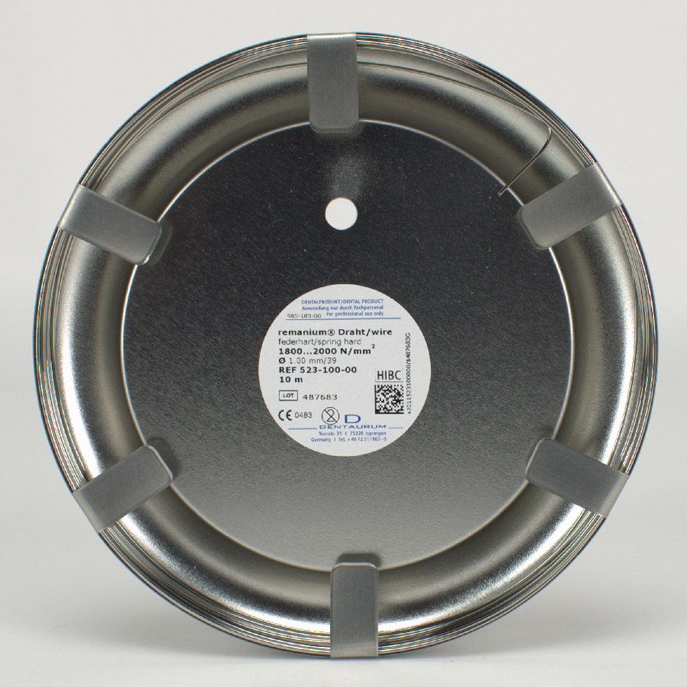 Remanium Draht federhart 1,00 mm, 10 m