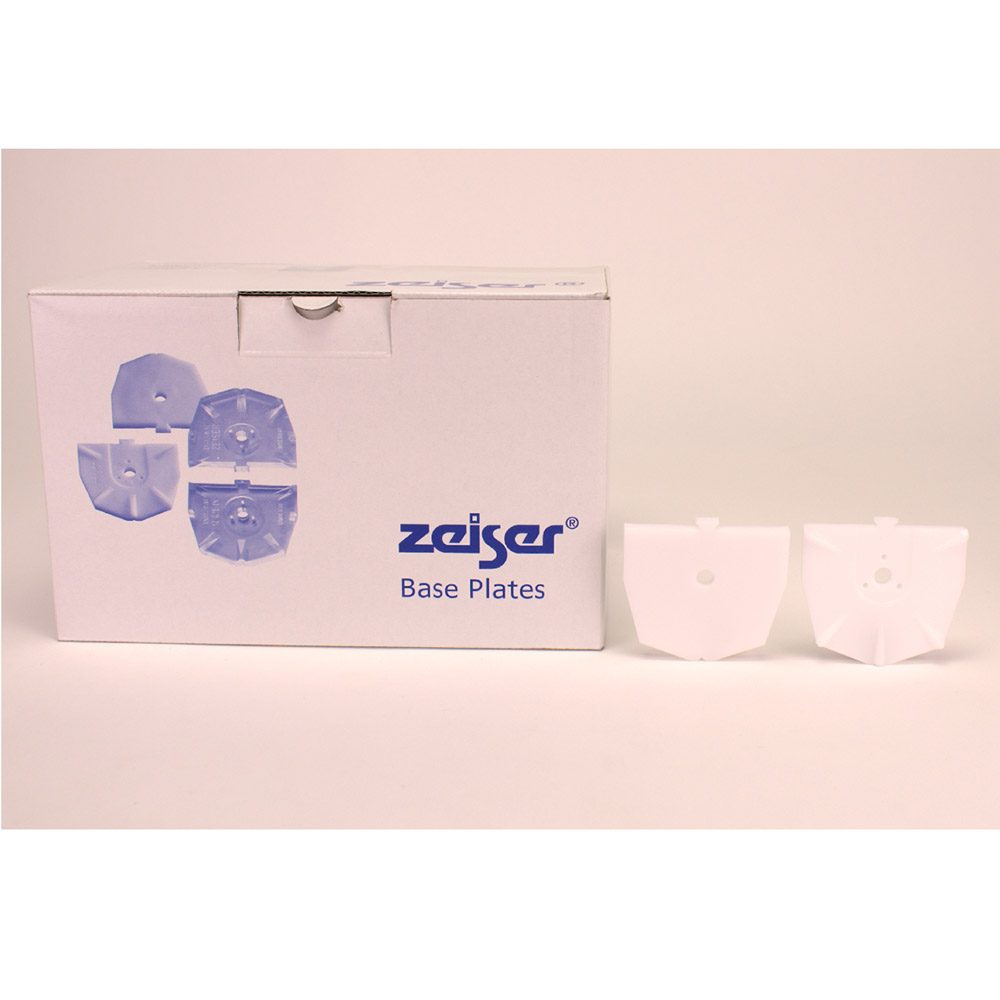 zeiser Sockelplatte gross weiss 100St