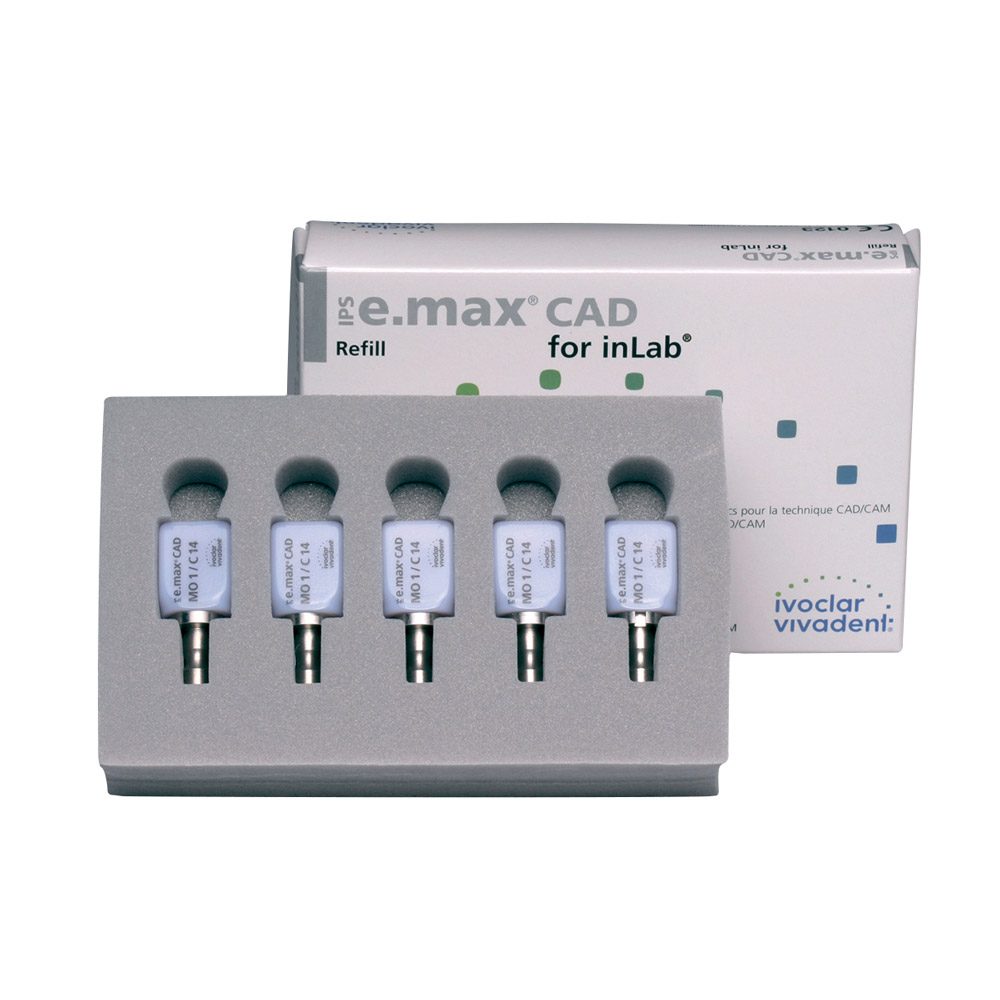 IPS e.max CAD Inlab MO 4 C14, 5 Stück