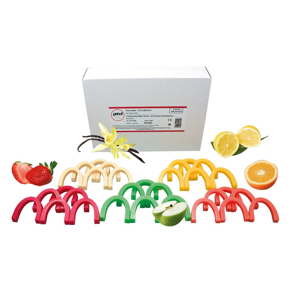 Bisswälle grün mittel apfel, 96 Stück
