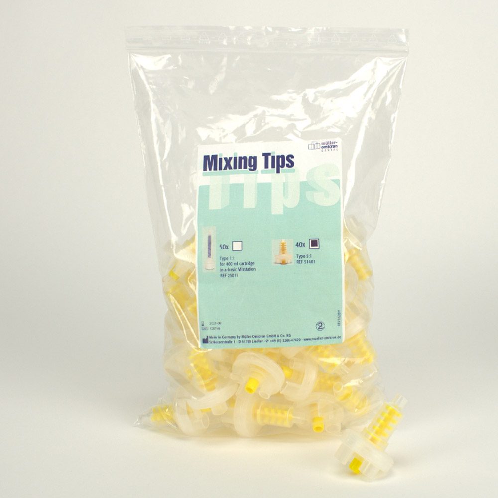 Mixing Tips 5:1 gelb, 40 Stück