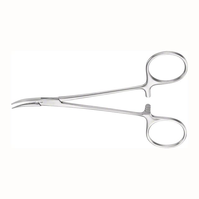 Mosquito Klemme Halsted Micro 12,5 cm gebogen, Stück