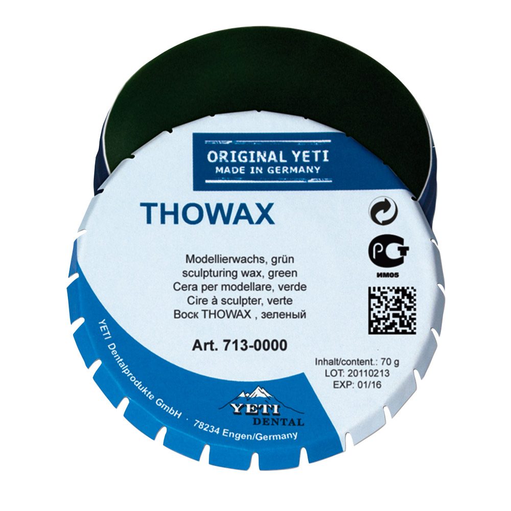 Thowax Modellierwachs grün, 70 g