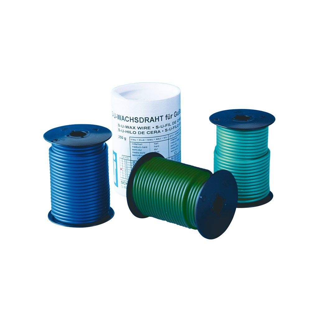 Wachsdraht 5,0 mm hart blau, 250 g