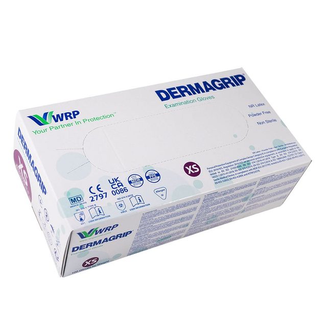 Dermagrip Latex High Risk Gr. L 10x50St
