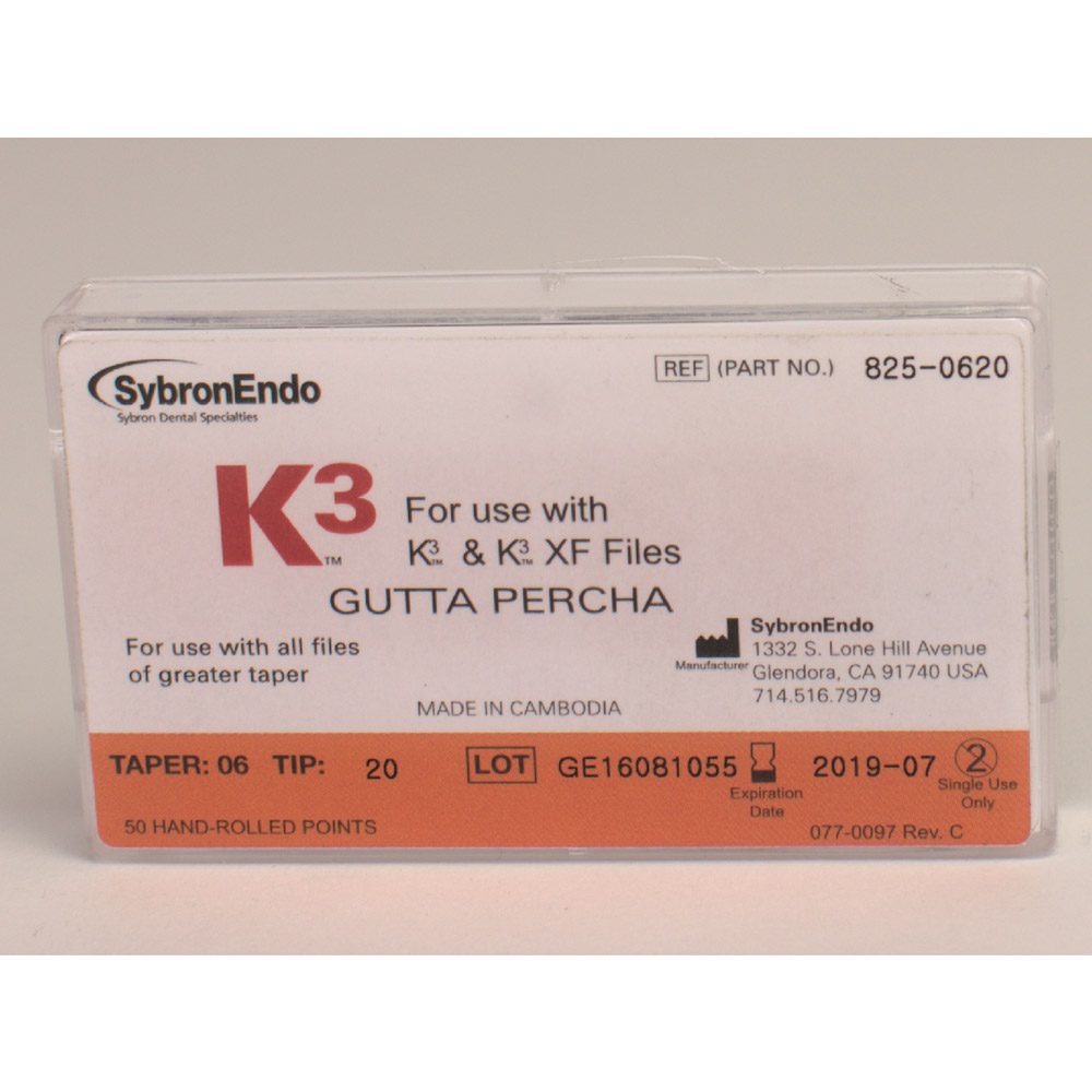 K3 Guttapercha Taper .06 20 50St