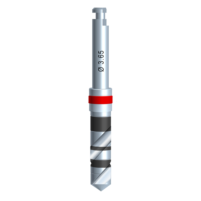 HI-TEC Instrument alle Systeme, Finalbohrer Ø 3.65 mm mit Außenkühlung
