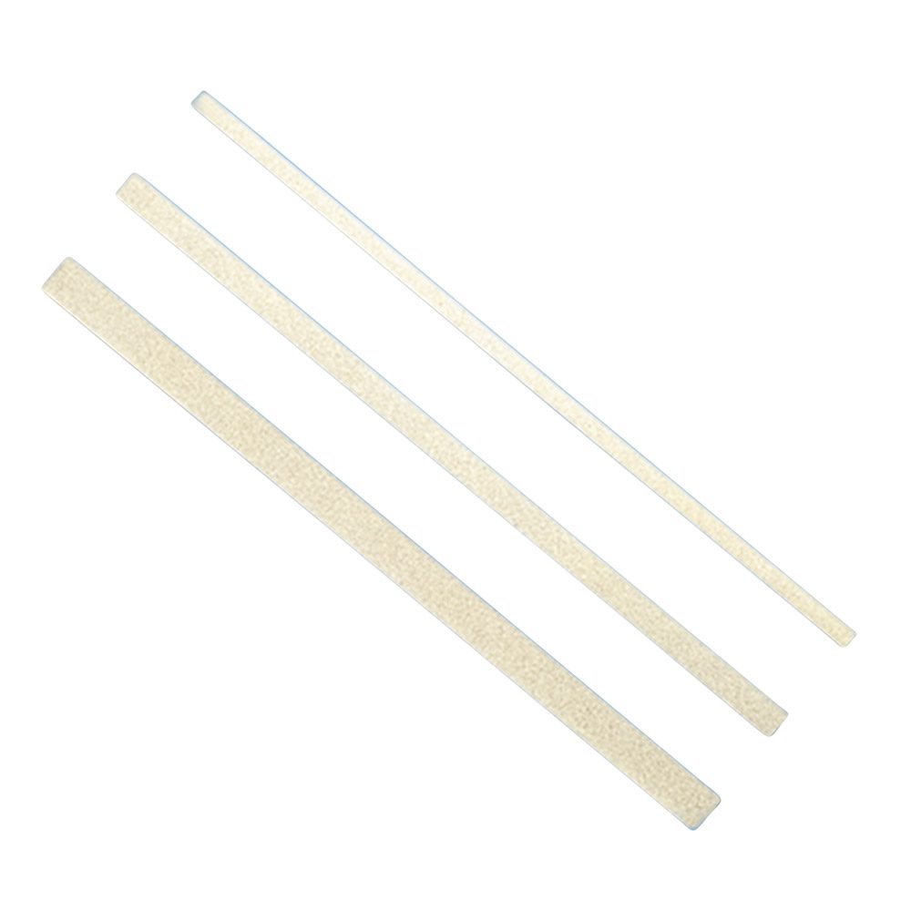 Stahlcarbo Streifen 8 mm einseitig grob, 12 Stück