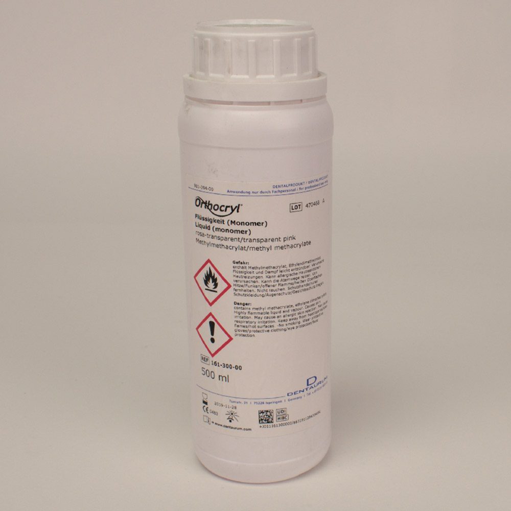 Orthocryl Flüssig rosa-transpa 500ml