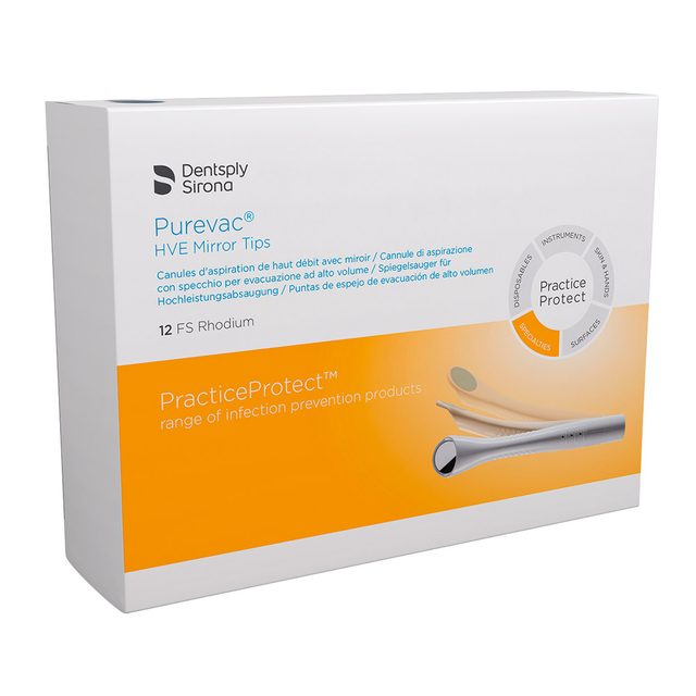 Purevac HVE Spiegelsauger FS Rhodium, 12 Stück