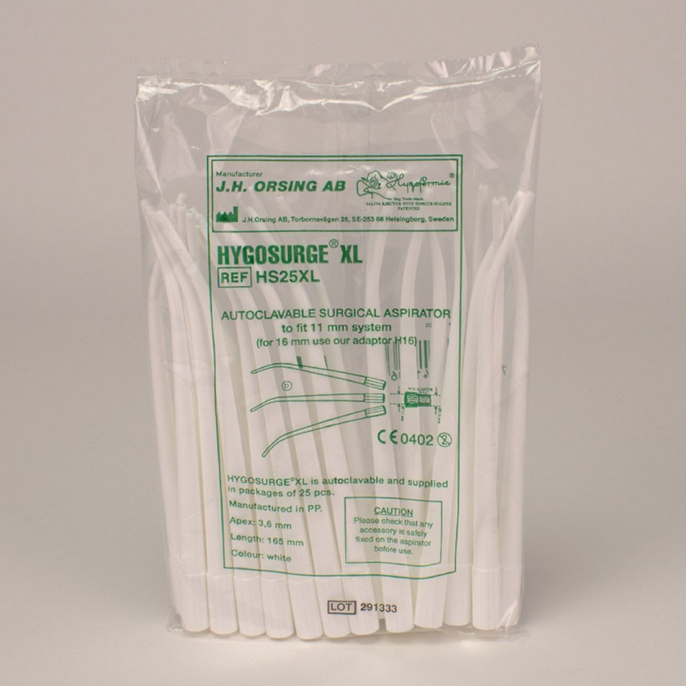 Hygosurge chirurgischer Sauger weiß 3,6 mm, 25 Stück