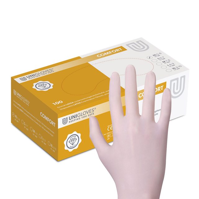 Comfort Latex Handsch. pdfr XS 100St
