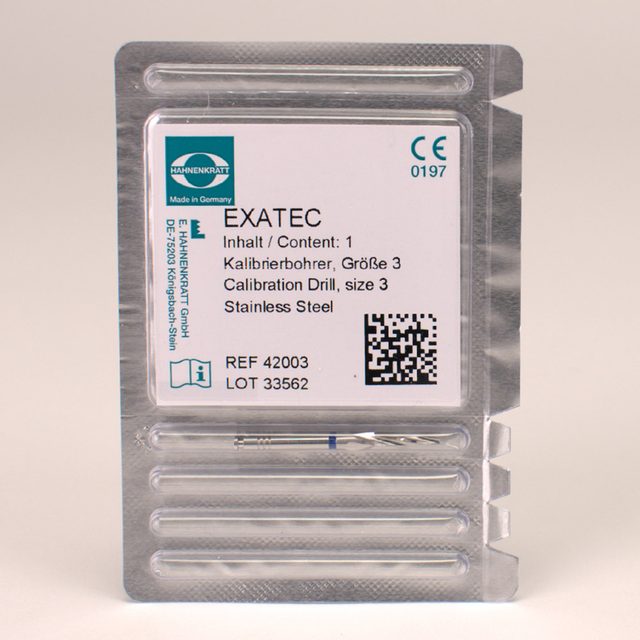 Exatec Kalibrierbohrer blau, Stück