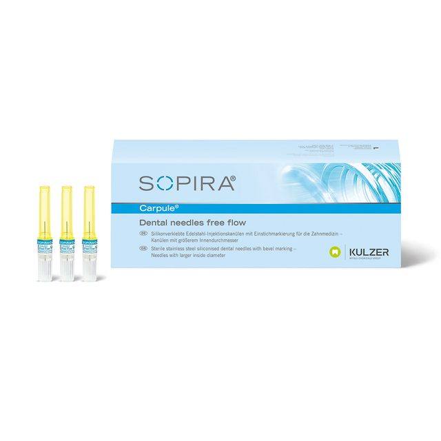 Sopira Carpule Free Flow Kanüle G30 0,3 x 12 mm, 100 Stück