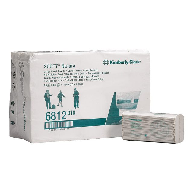 Scott Natura c-falz groß weiß 2-lagig 25 x 50, Karton