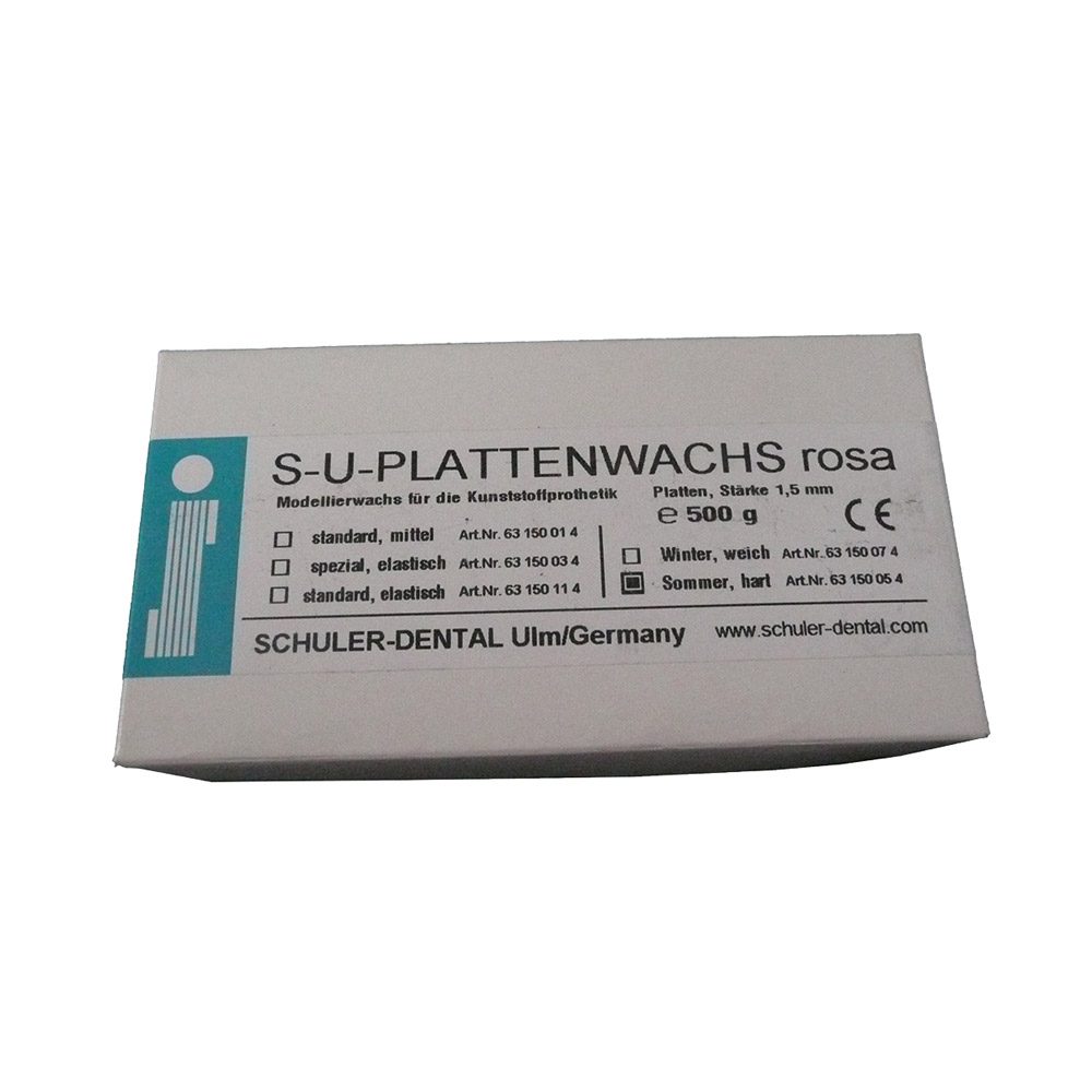 Plattenwachs Sommer hart rosa, 500 g