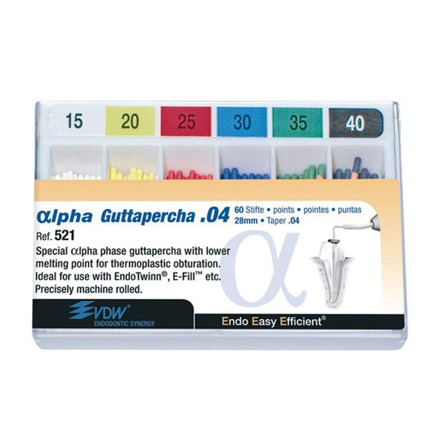 Alpha Guttapercha Taper .04 15-40 60St