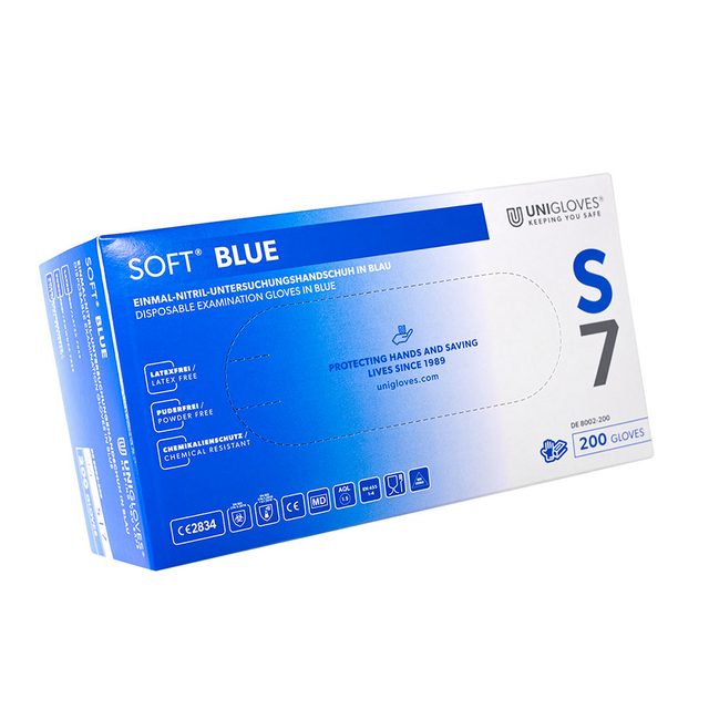 Soft Blue Nitril Gr. S   latexfrei 200St