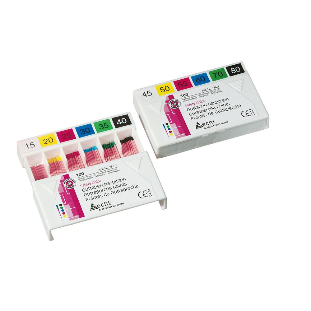 Guttaperchaspitzen Safety Color Gr.25,100 Stück