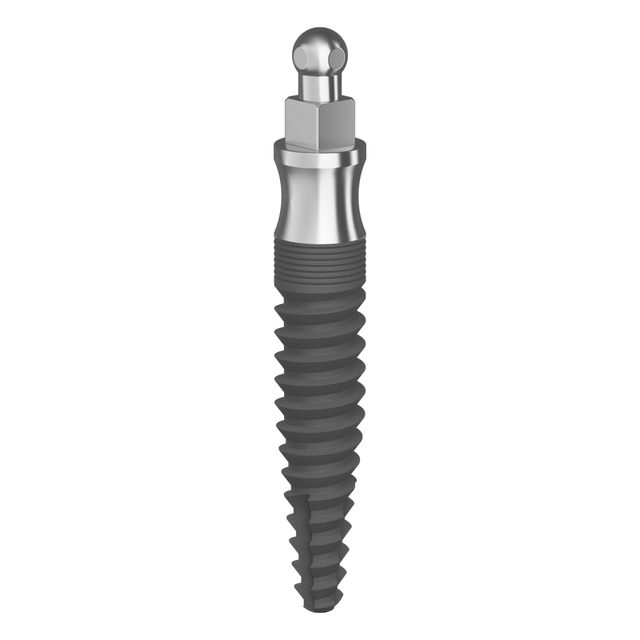 MDI 3,0 mm Hybrid Implantat mit Kugelkopf &amp; MAX-Gewinde