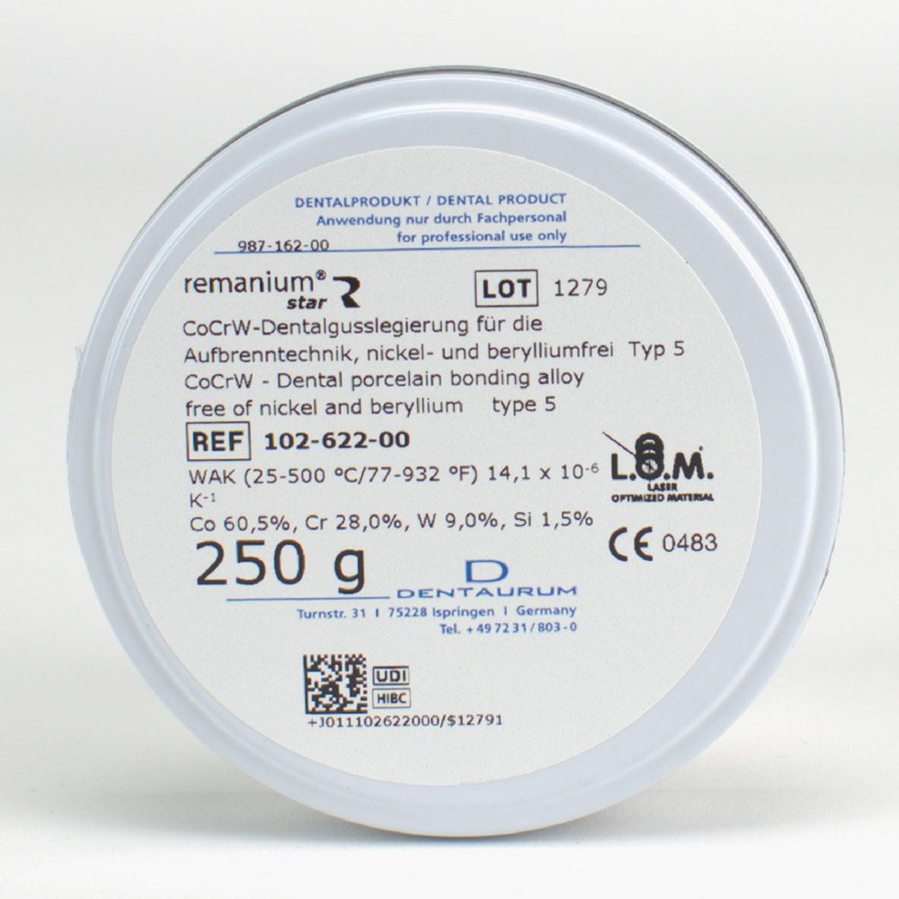 Remanium-Star CoCr-Aufbrennleg.250G