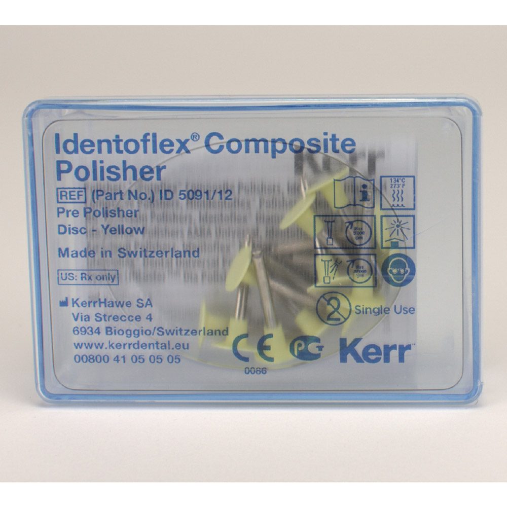 Identoflex Composite Vorpolierer gelb Disk, 12 Stück