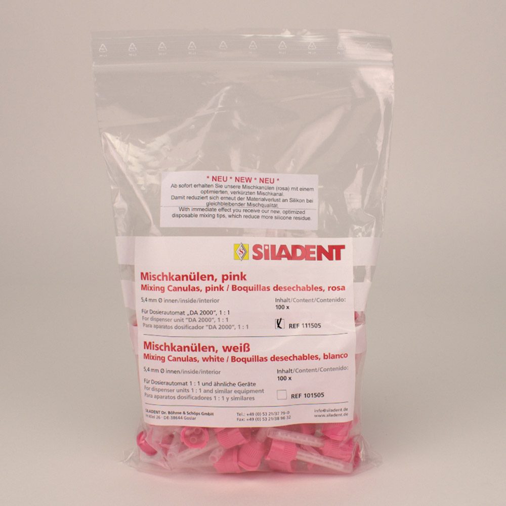 Mischkanülen rosa f. Da2000 100St