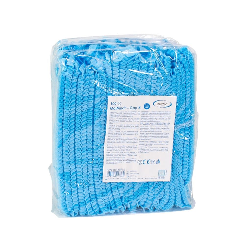 MaiMed Cap K Klipphaube blau 100St