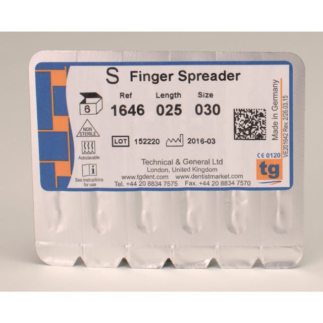 tg Finger Spreader 25mm Size 030 6pcs